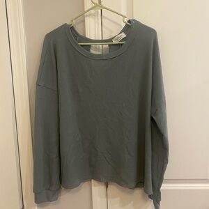 Women's Blue Long Sleeve Top